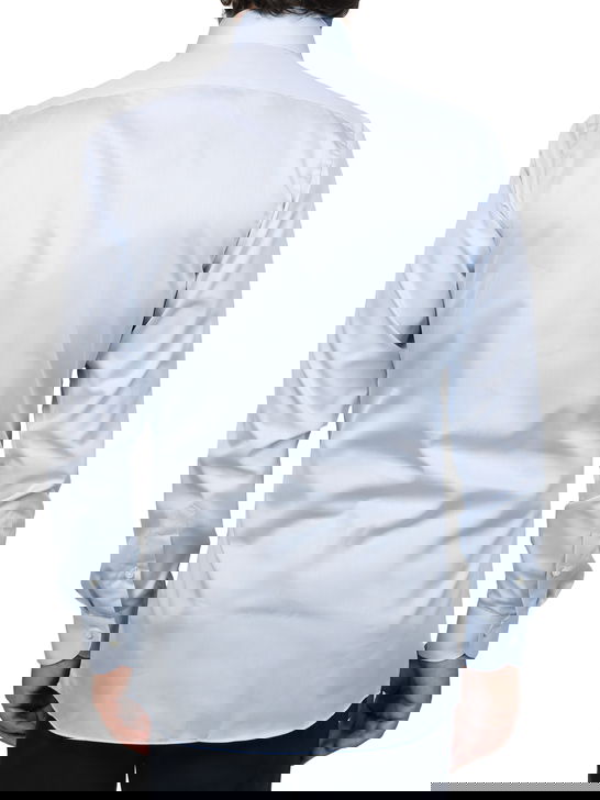 Xacus Camicia Xacus Tessuto Thomas Mason Celeste