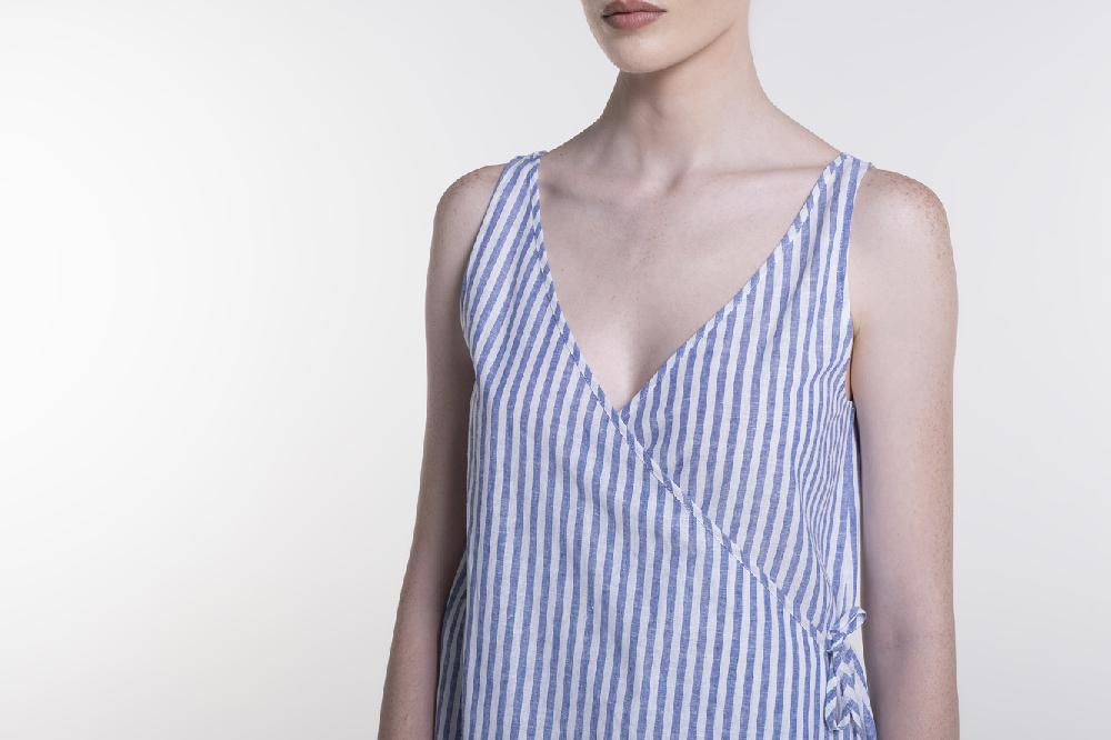 Verdiani Abito Lino/Cotone Riga