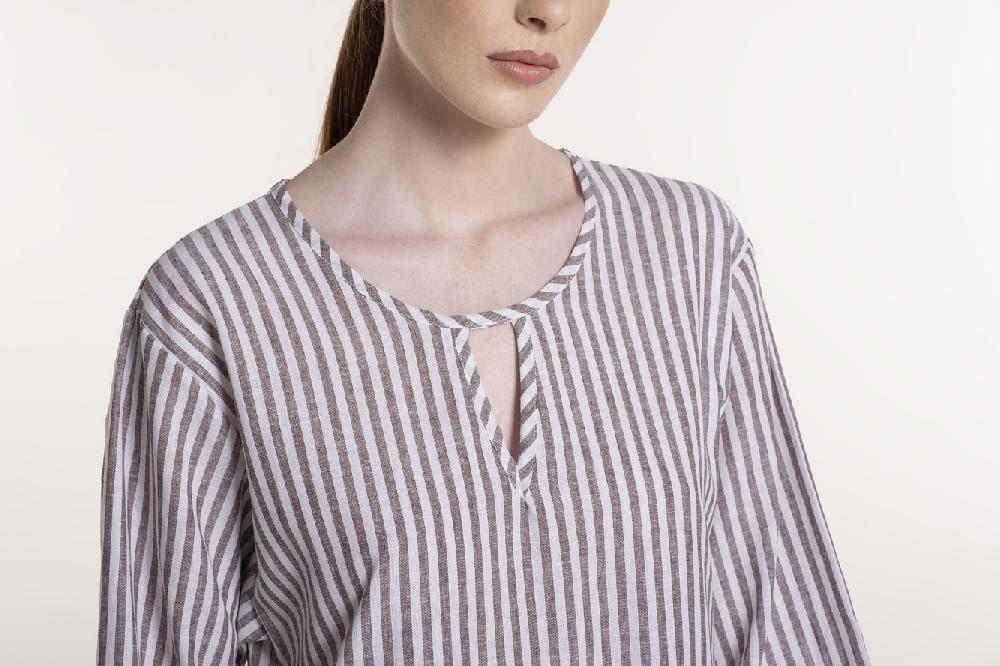 Verdiani Abito Lino/Cotone Riga