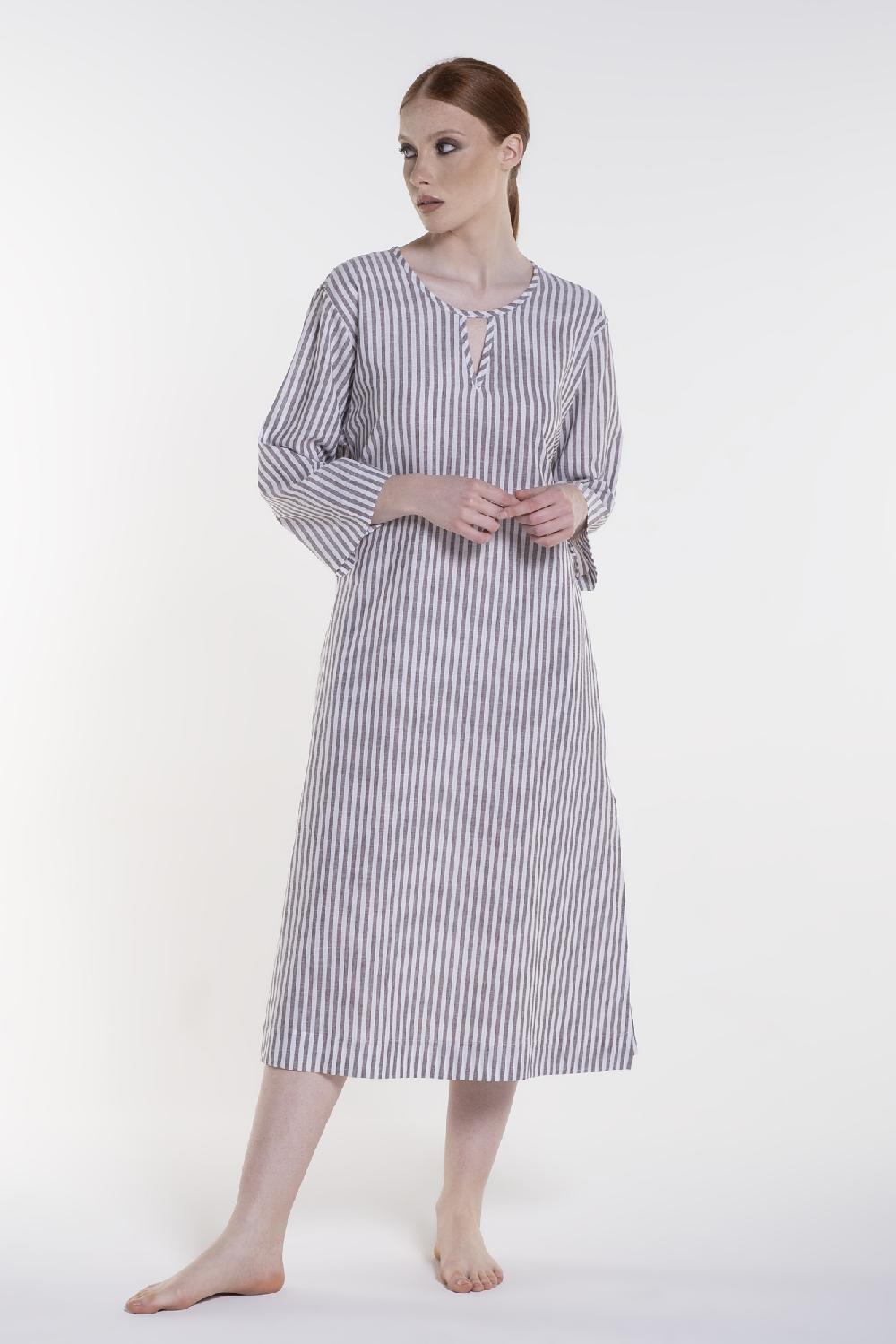 Verdiani Abito Lino/Cotone Riga