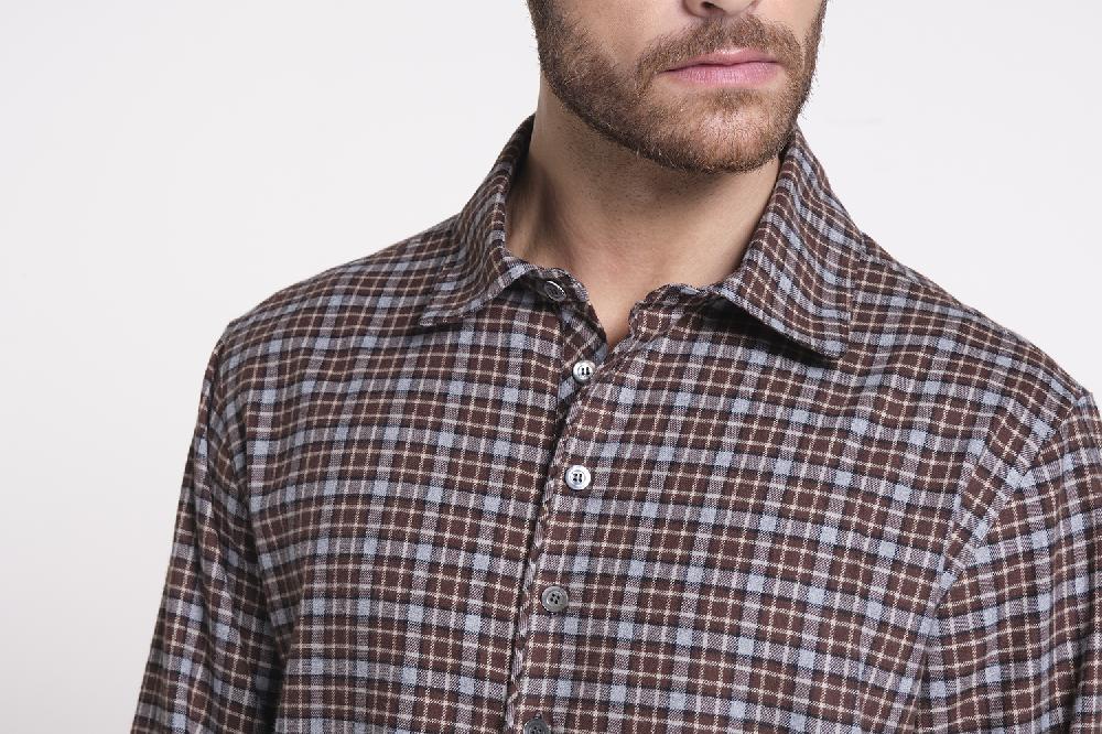 Verdiani Camicia Flanella Cotone