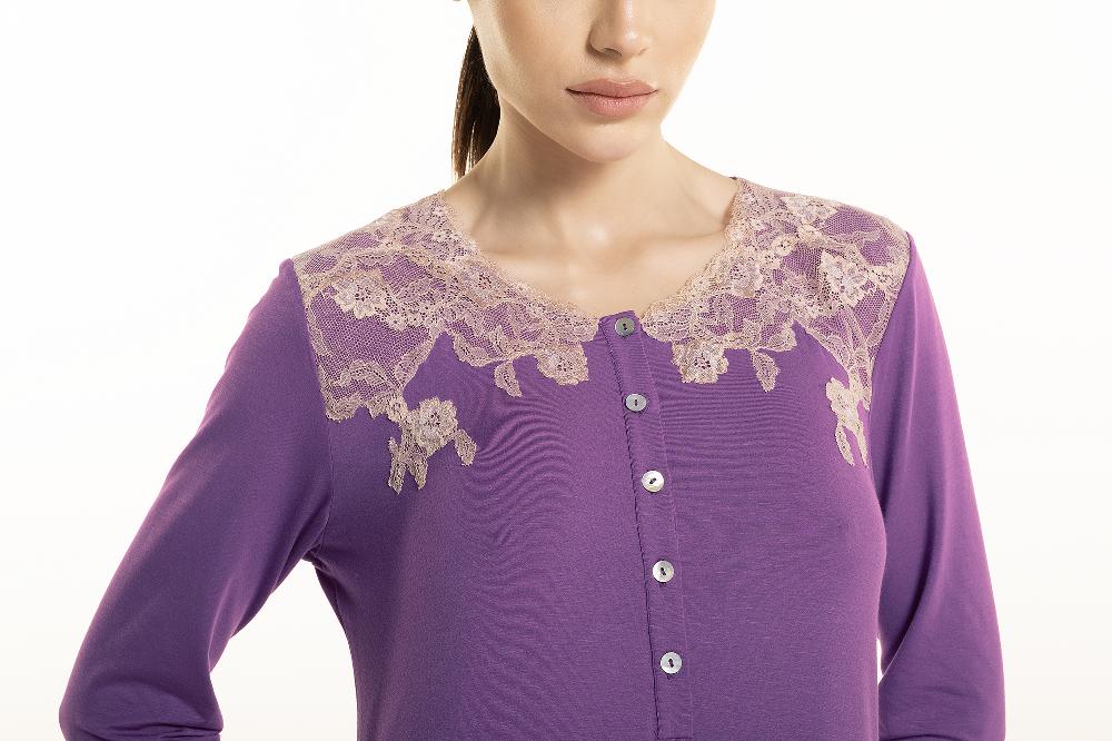 Verdiani Camicia Modal Tencel Frastaglio