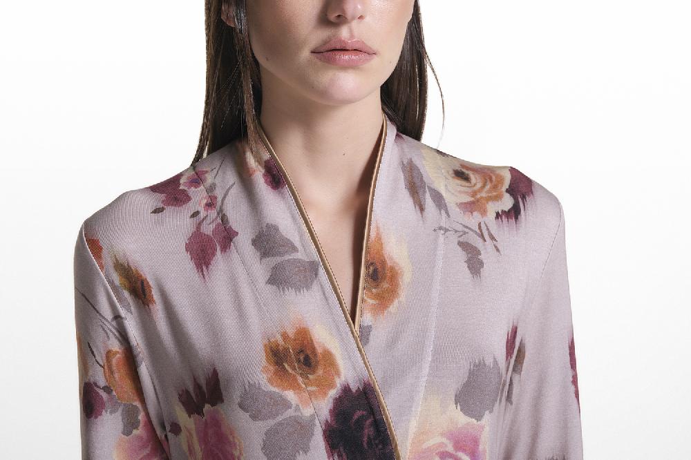 Verdiani Camicia Viscosa Stampa Fiore