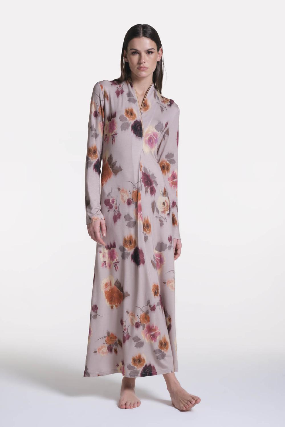 Verdiani Camicia Viscosa Stampa Fiore