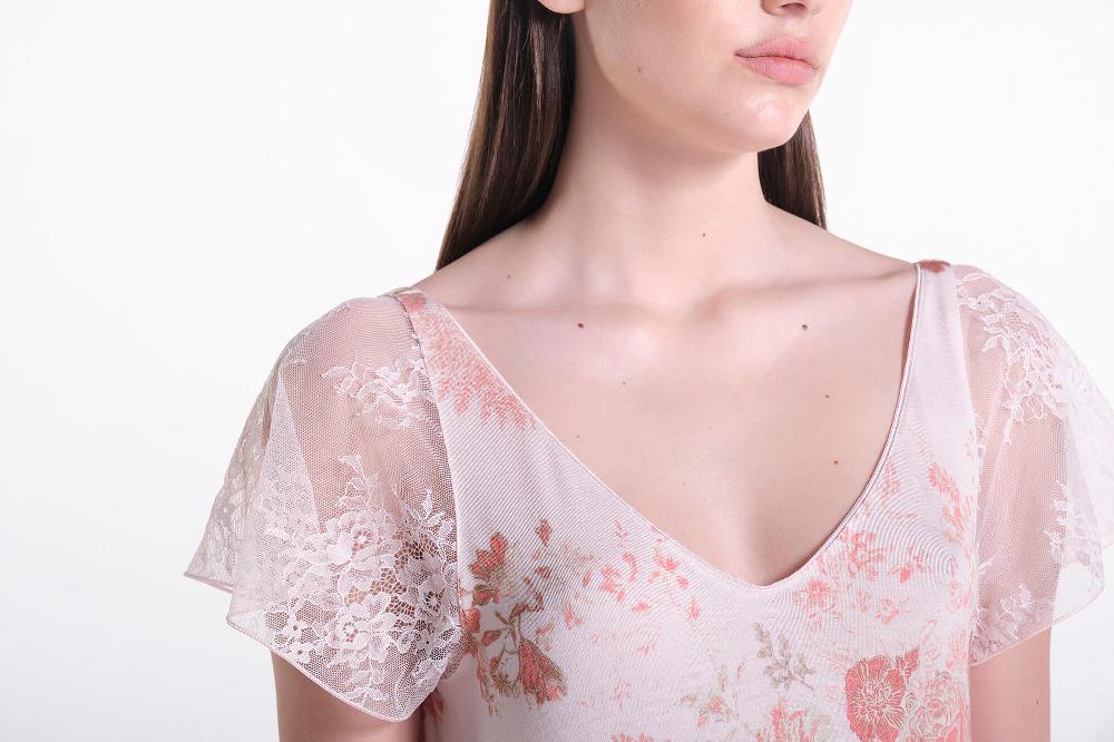 Verdiani Camicia Viscosa Stampa Fiore