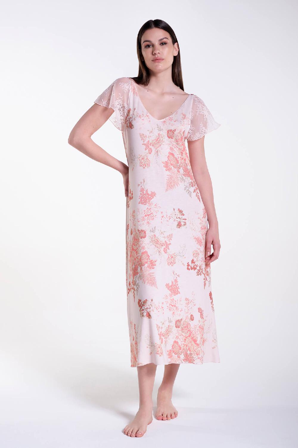 Verdiani Camicia Viscosa Stampa Fiore