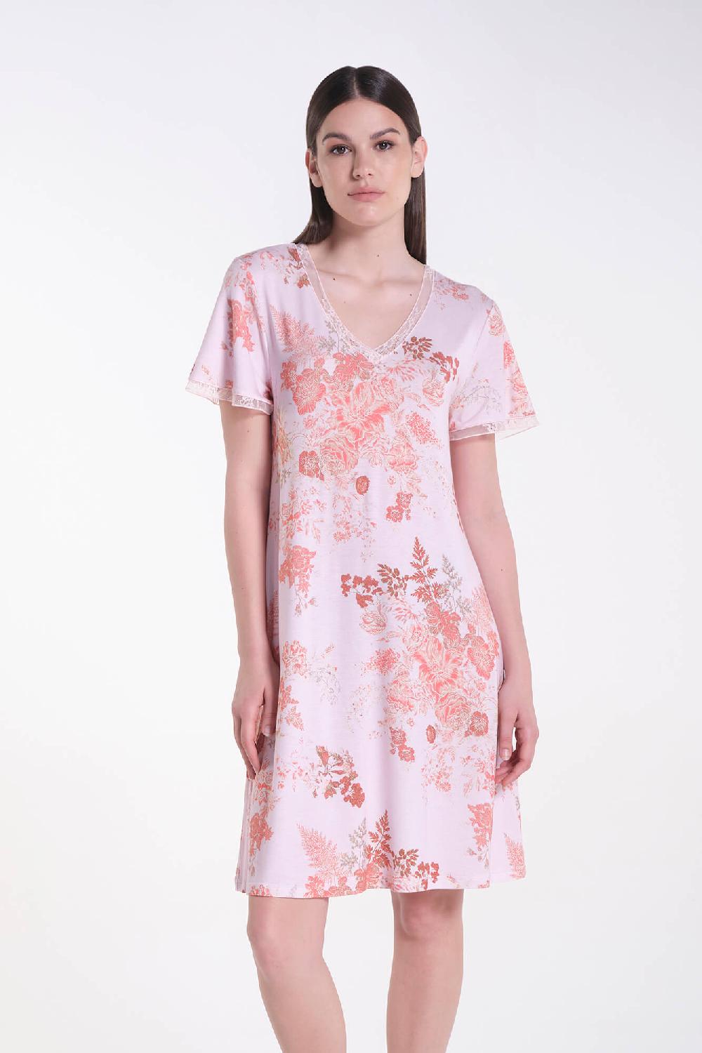 Verdiani Camicia Viscosa Stampa Fiore