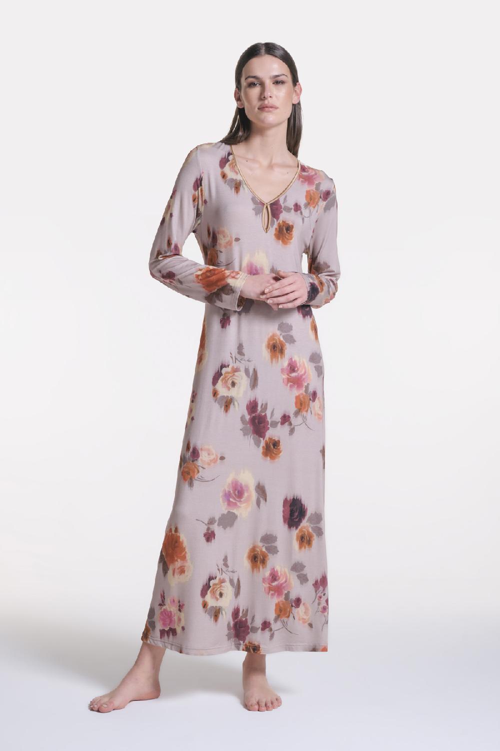 Verdiani Camicia Viscosa Stampa Fiore