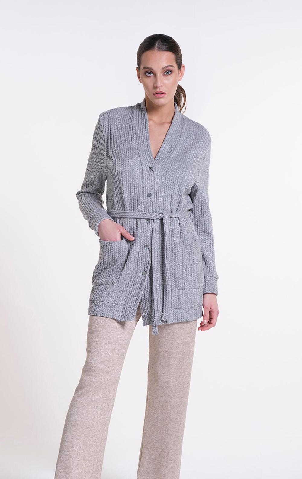 Verdiani Cardigan Maglia Treccia