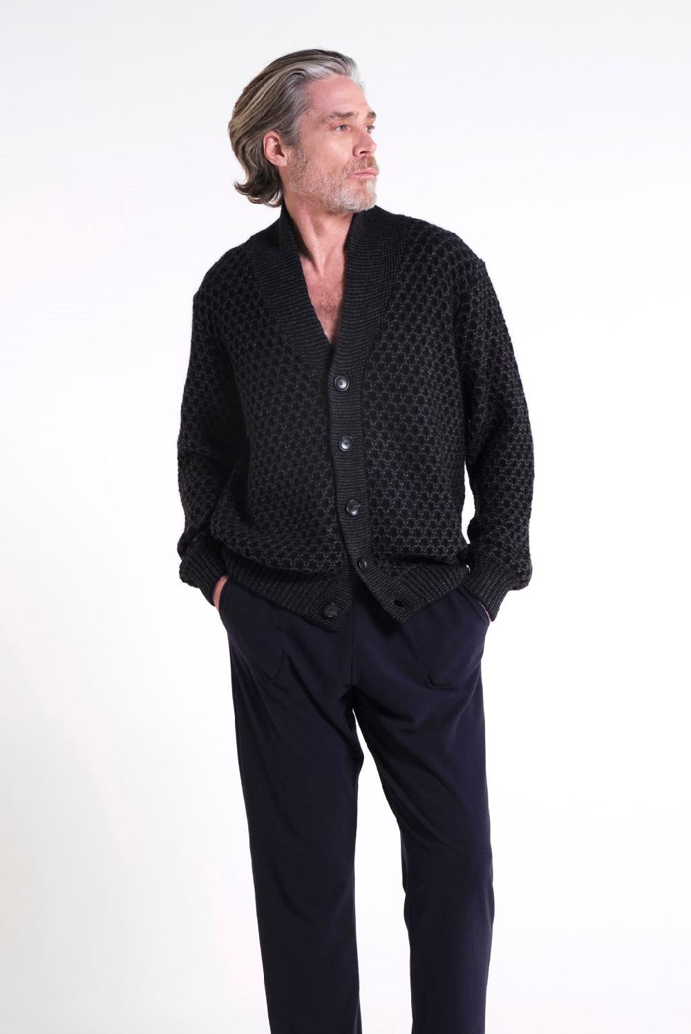 Verdiani Cardigan Misto Lana Alpaca