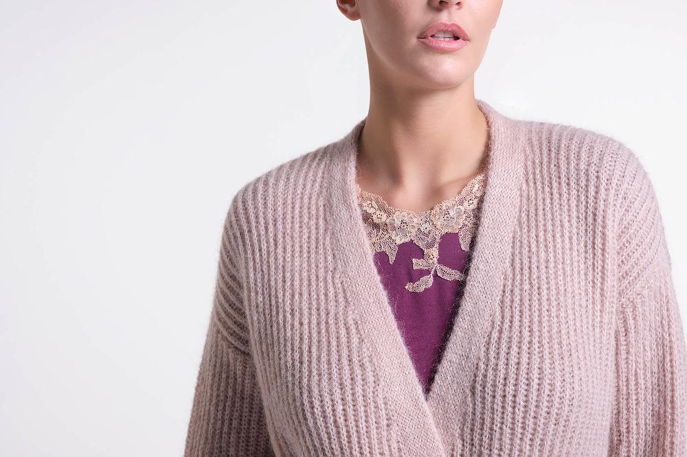 Verdiani Cardigan Misto Lana Mohair
