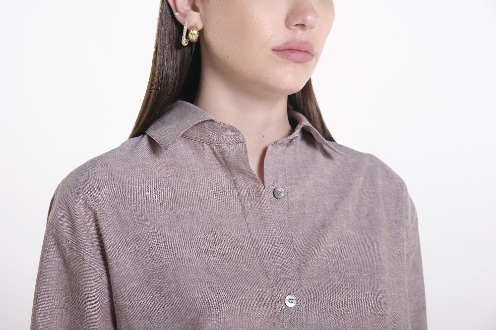 Verdiani Chemisier Lino/Cotone