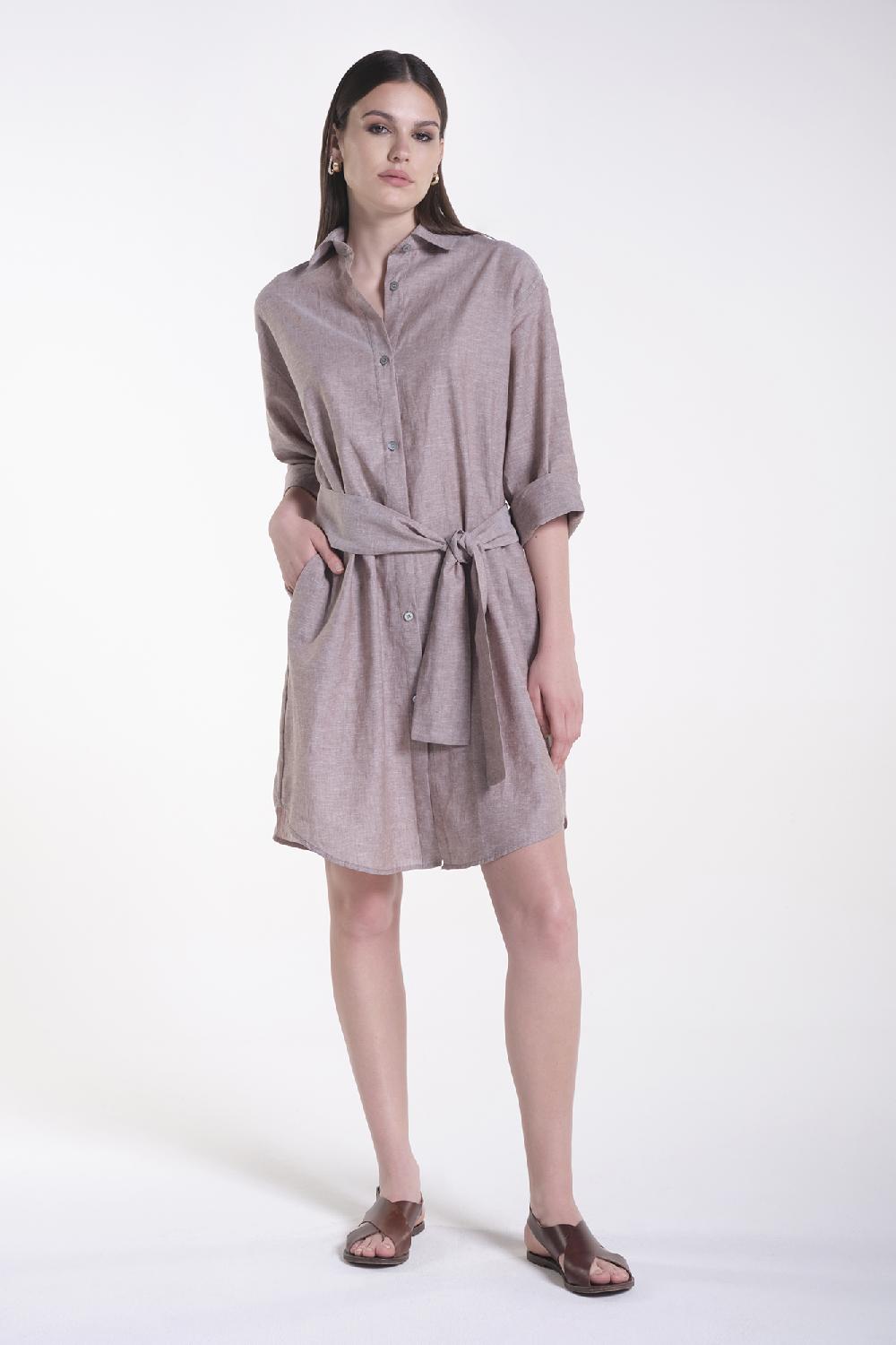 Verdiani Chemisier Lino/Cotone