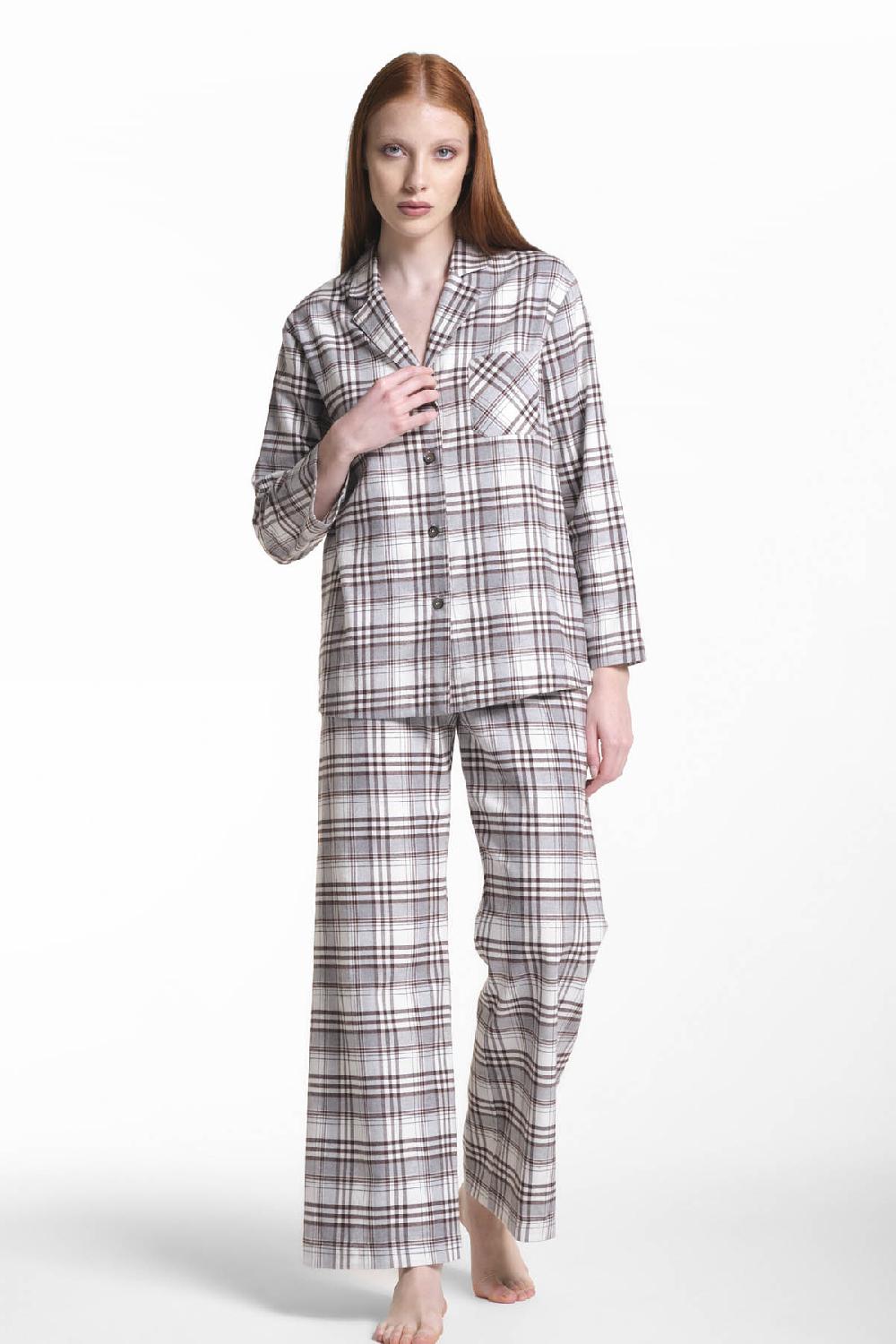 Verdiani Pigiama Flanella Cotone