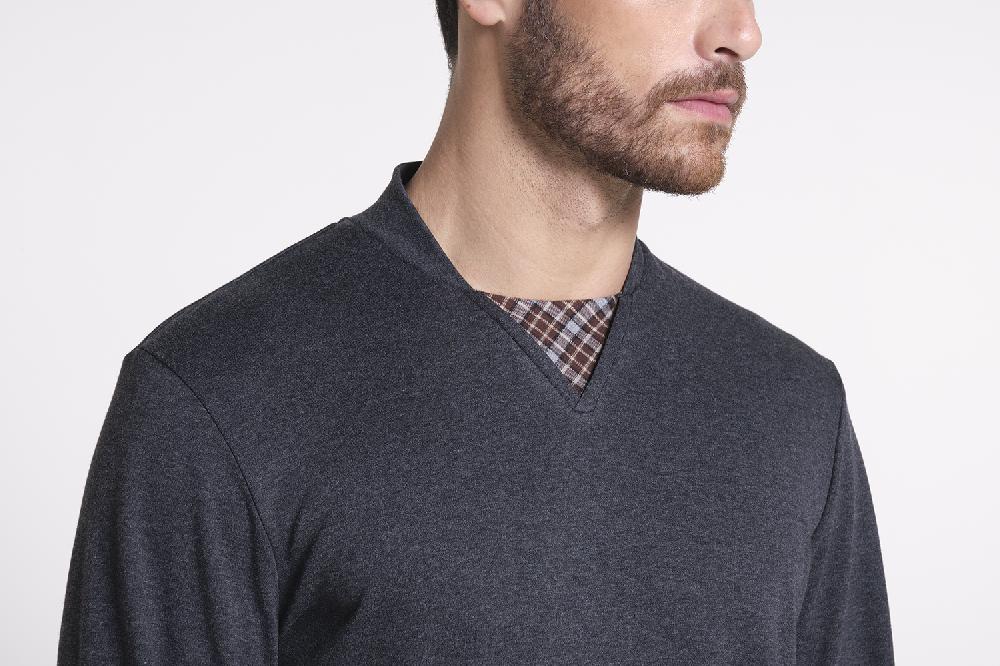 Verdiani Pigiama Interlock Cotone E Flanella