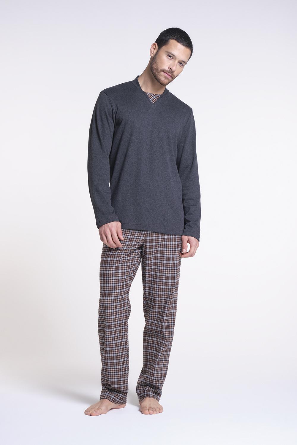 Verdiani Pigiama Interlock Cotone e Flanella