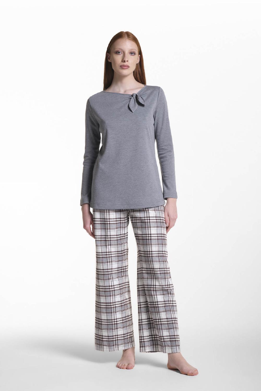 Verdiani Pigiama Interlock Cotone e Flanella