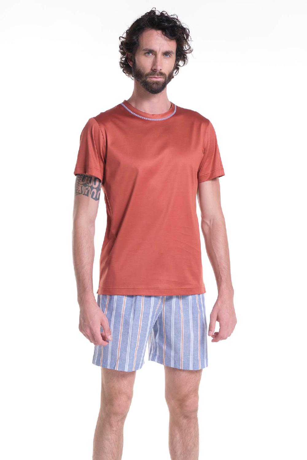 Verdiani Pigiama Jersey Cotone Mako’ + Navetta Riga