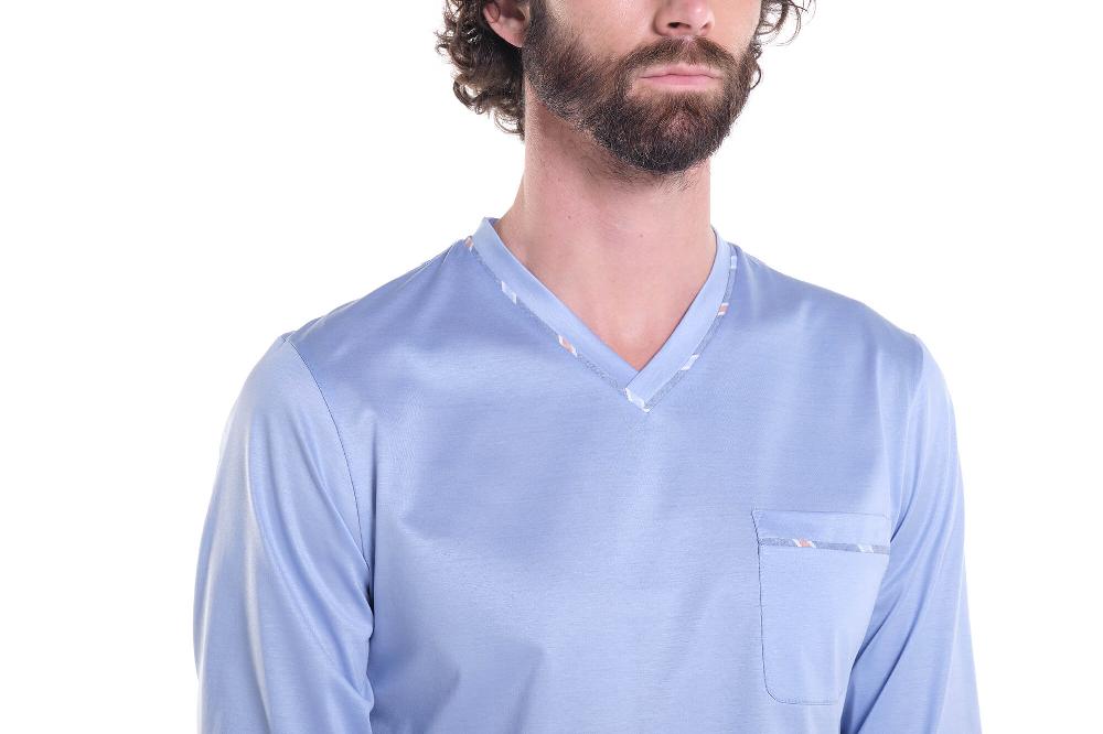 Verdiani Pigiama Jersey Cotone Mako’ + Navetta Riga
