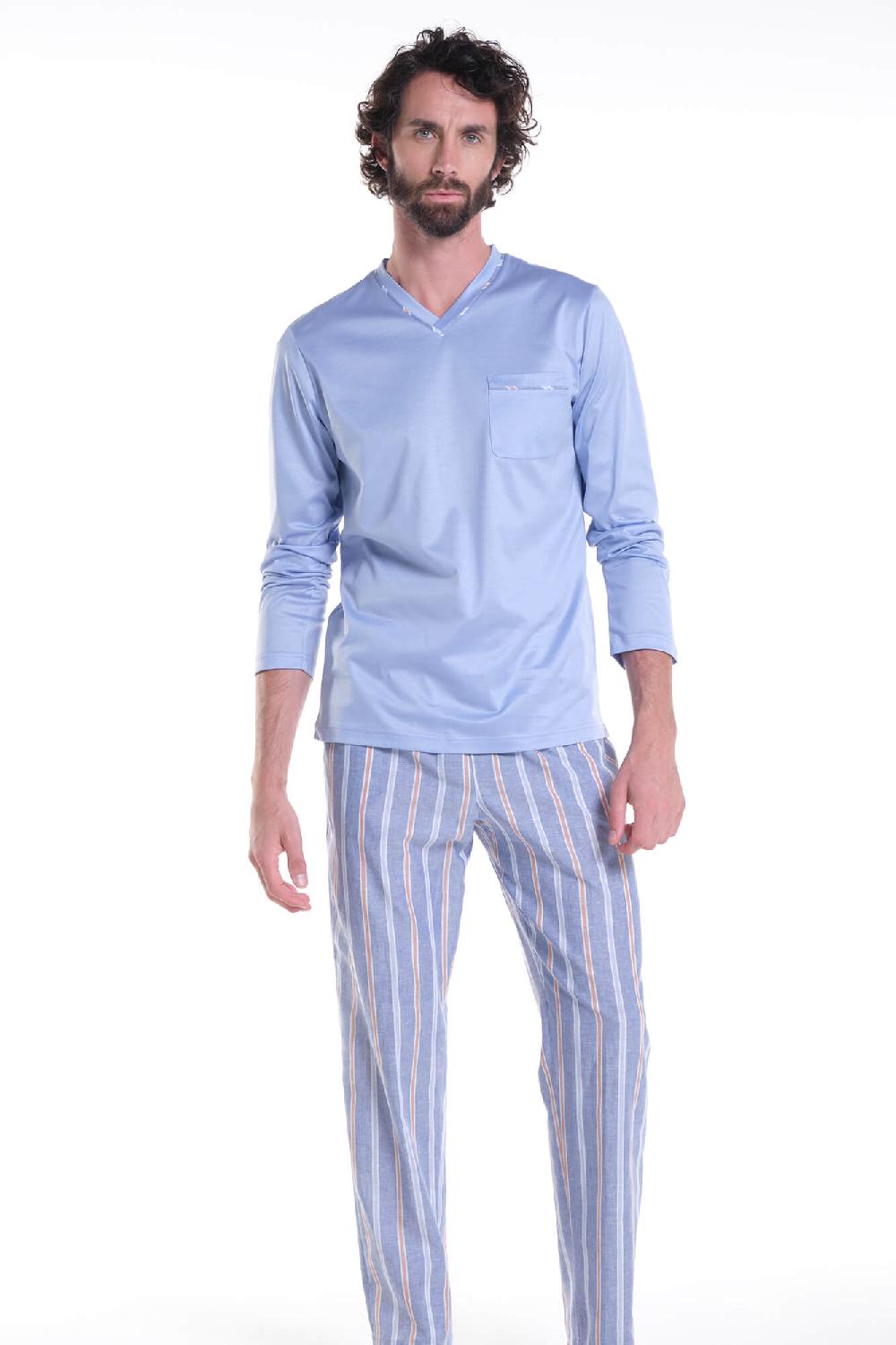 Verdiani Pigiama Jersey Cotone Mako’ + Navetta Riga