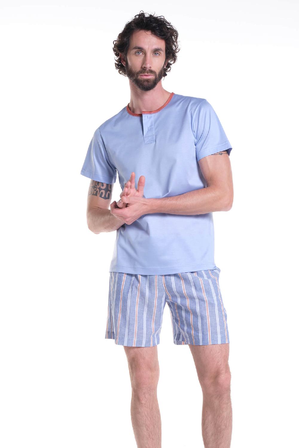 Verdiani Pigiama Jersey Cotone Mako’ + Navetta Riga