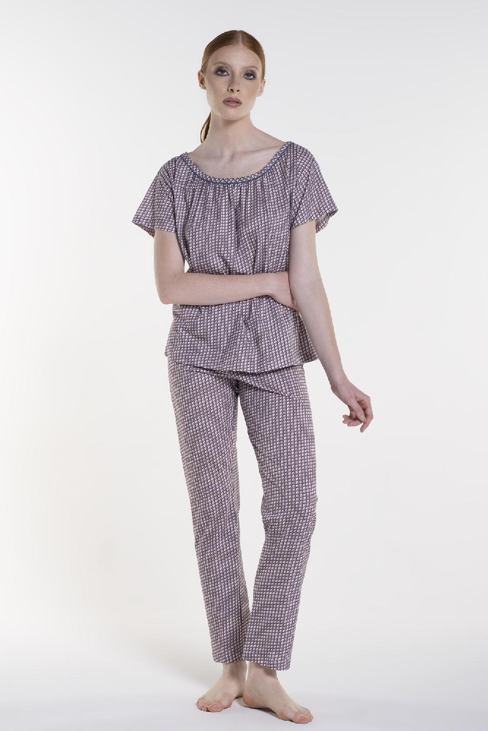 Verdiani Pigiama Jersey Cotone Stampa