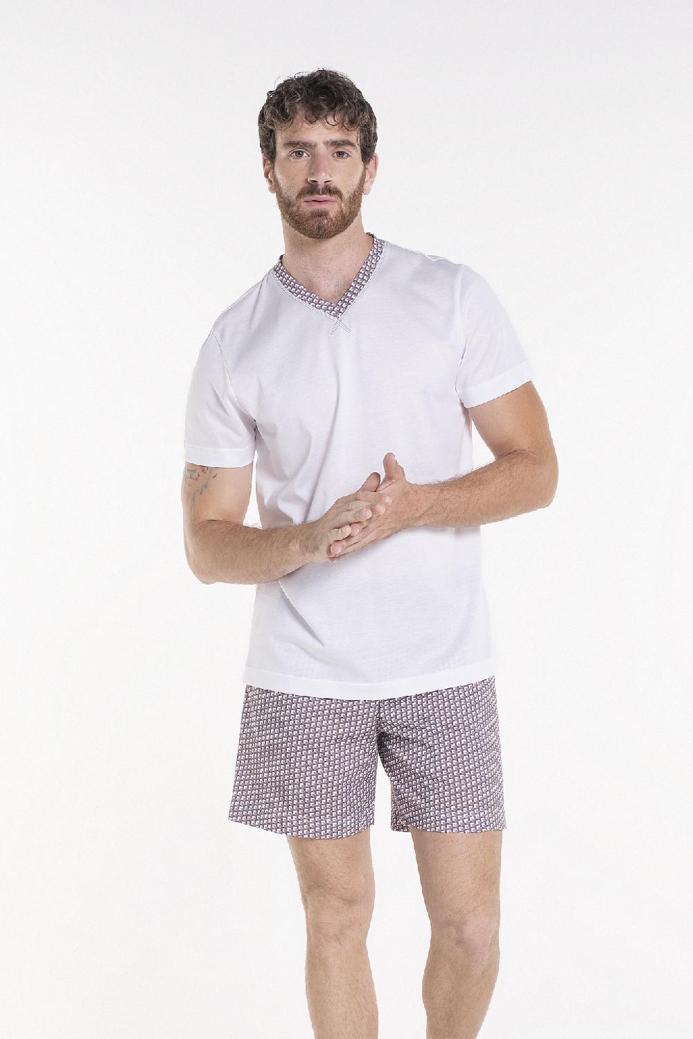 Verdiani Pigiama Jersey Cotone Stampa