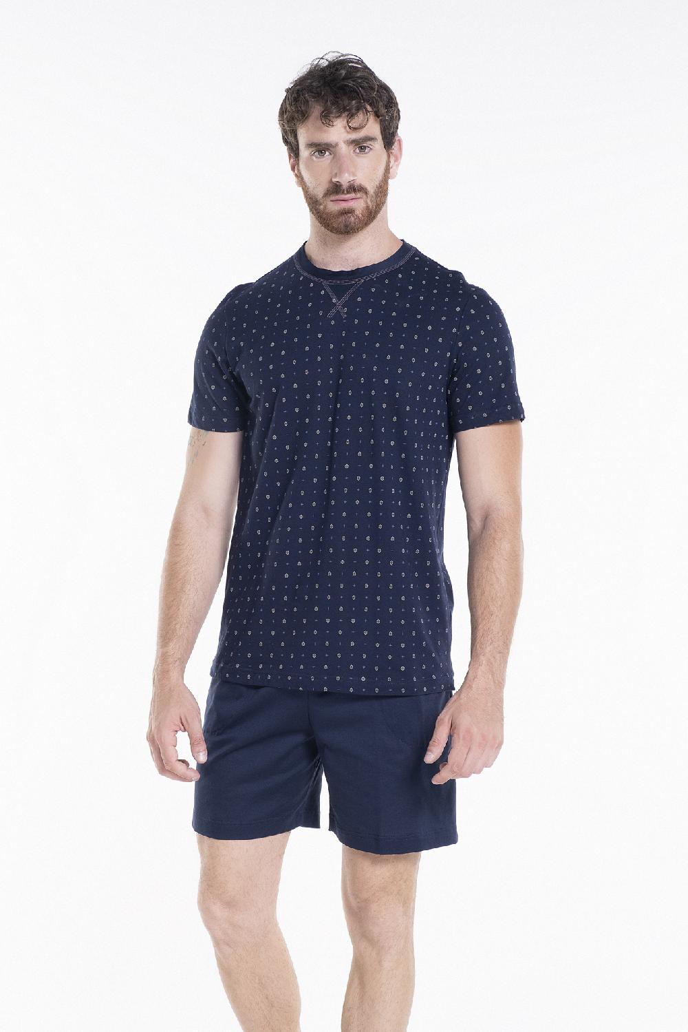 Verdiani Pigiama Jersey Cotone Stampa