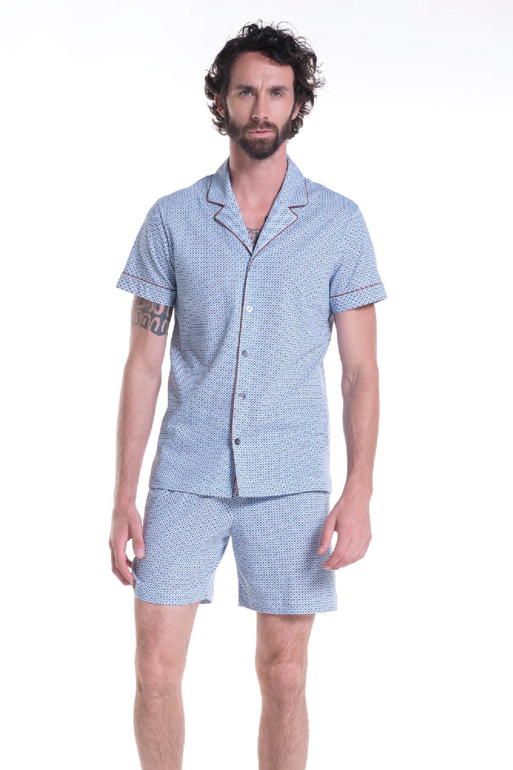 Verdiani Pigiama Jersey Cotone Stampa