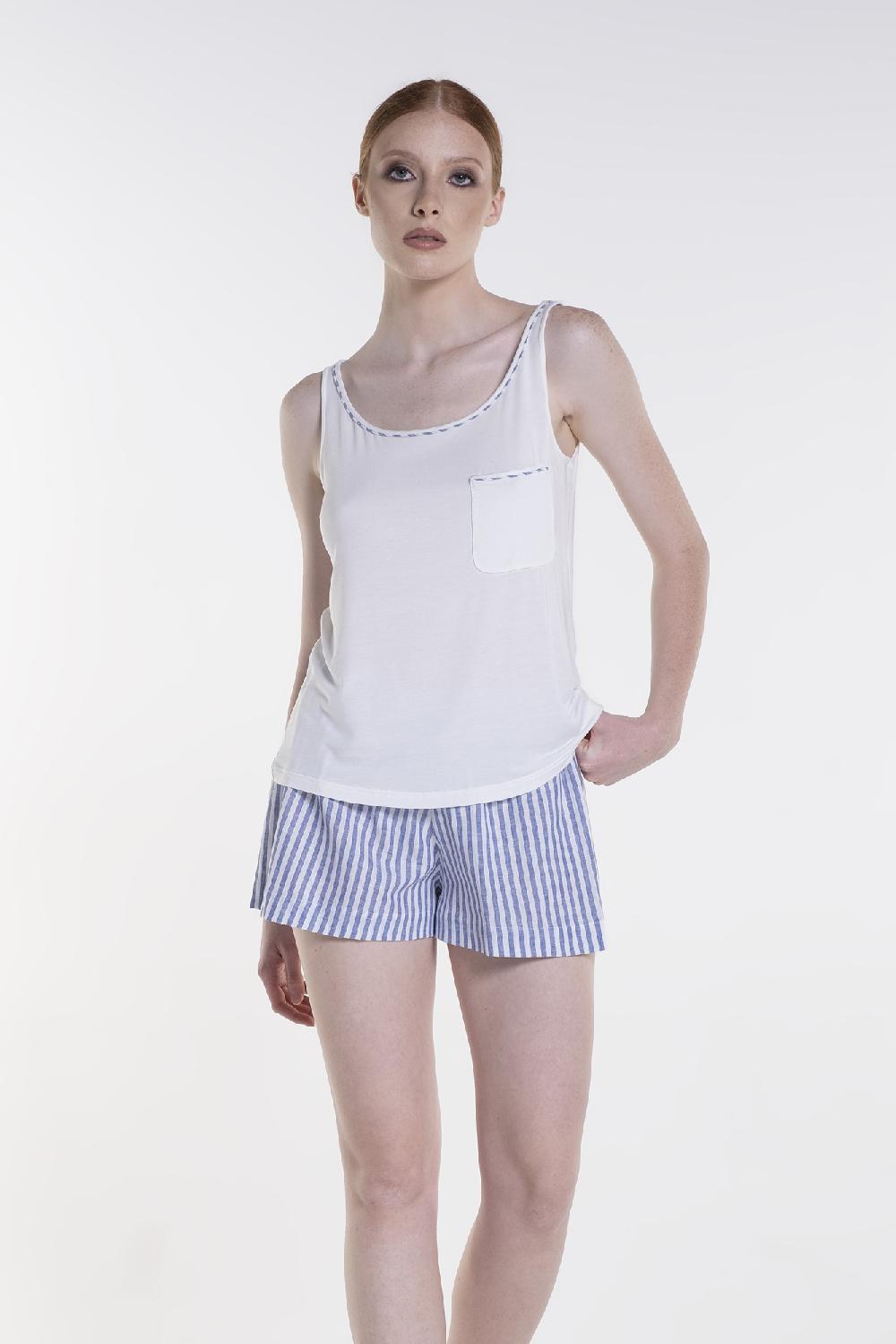 Verdiani Pigiama Modal Tencel + Lino/Cotone