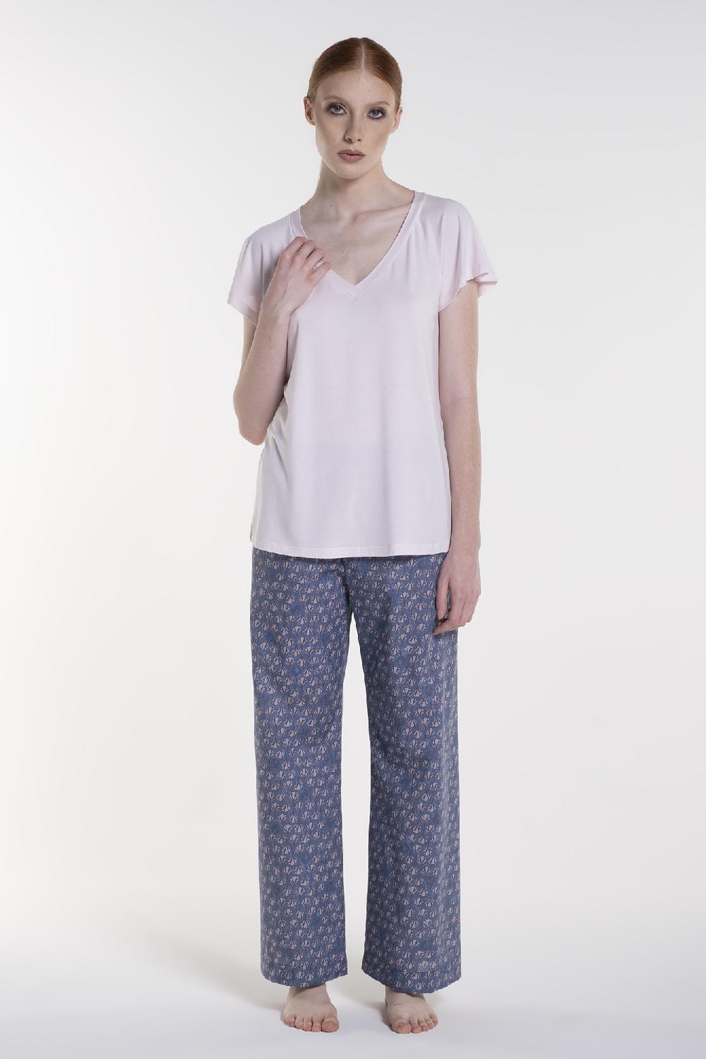 Verdiani Pigiama Modal Tencel+Mussola Cotone