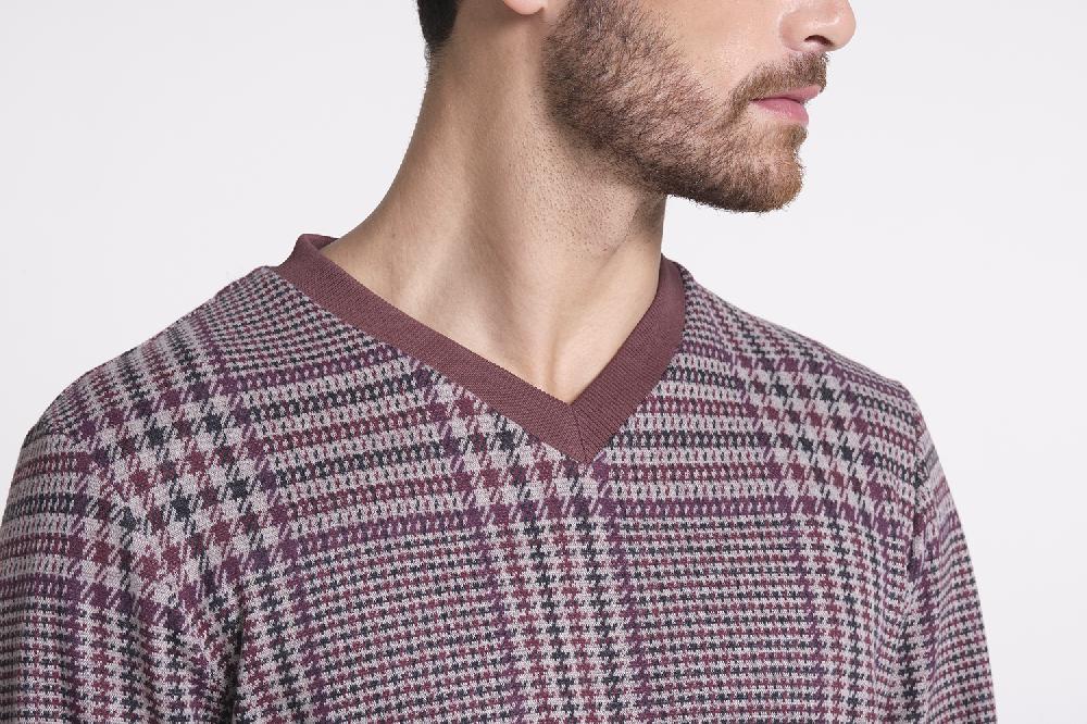 Verdiani Pigiama Punto Milano Jacquard