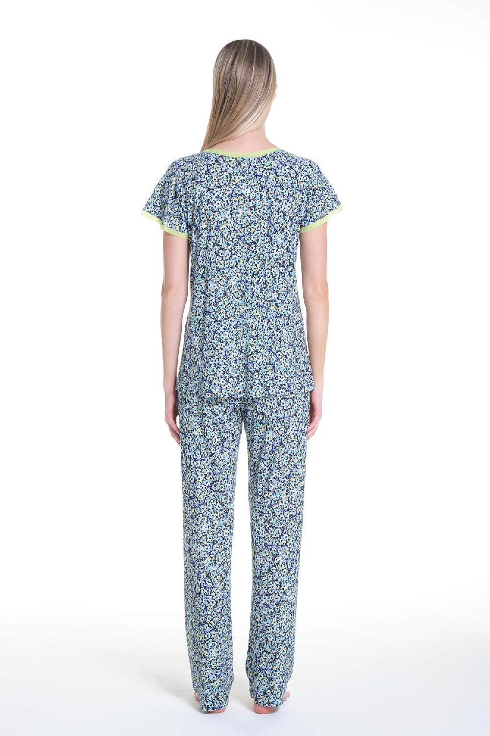 Verdiani Pigiama Viscosa Floreale