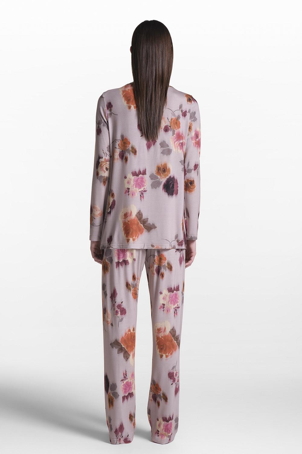 Verdiani Pigiama Viscosa Stampa Fiore