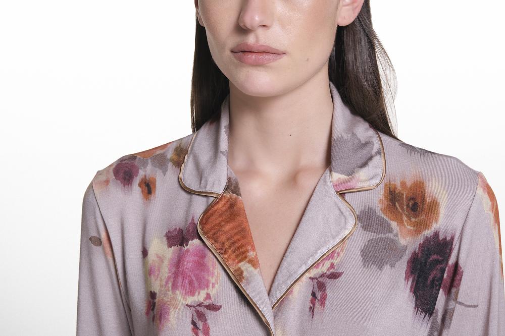 Verdiani Pigiama Viscosa Stampa Fiore