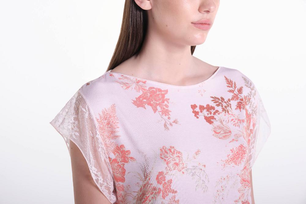 Verdiani Pigiama Viscosa Stampa Fiore