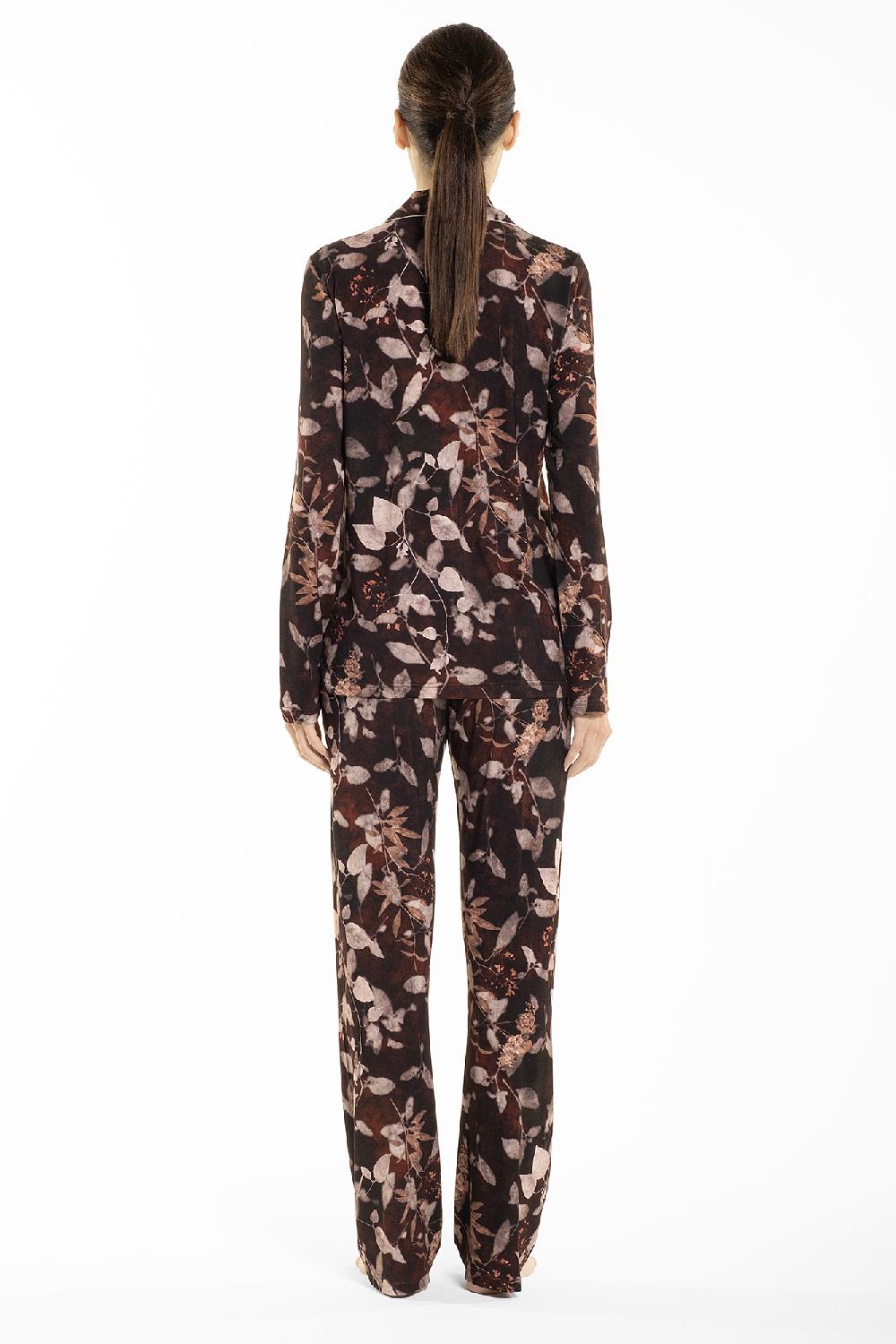 Verdiani Pigiama Viscosa Stampa Fiore