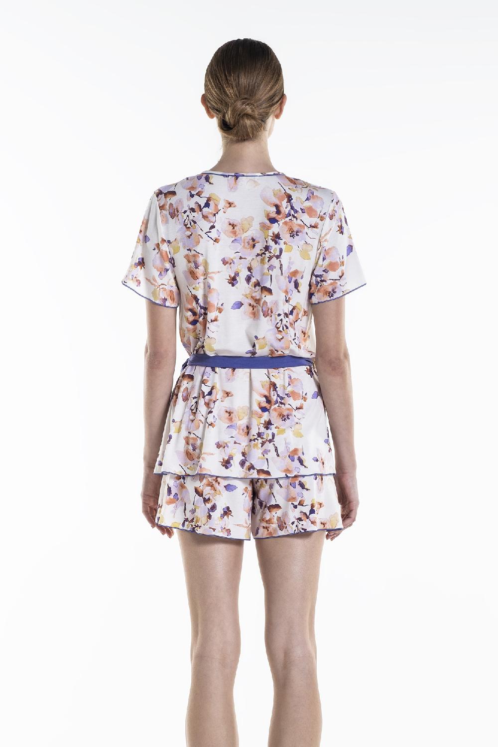 Verdiani Pigiama Viscosa Stampa Fiore