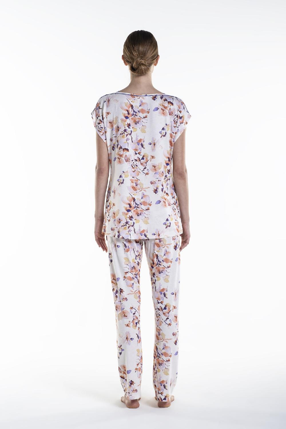 Verdiani Pigiama Viscosa Stampa Fiore