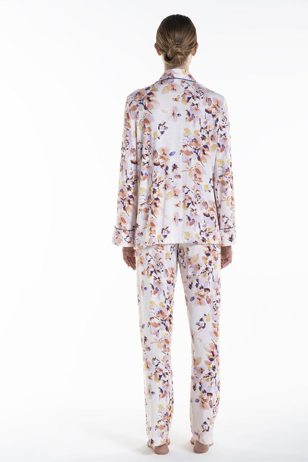 Verdiani Pigiama Viscosa Stampa Fiore