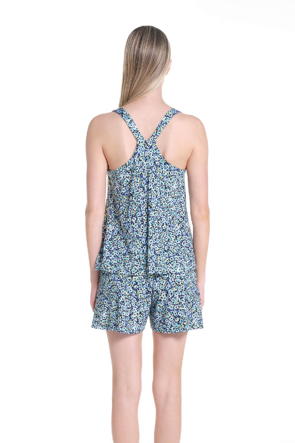 Verdiani Top + Shorts Viscosa Floreale