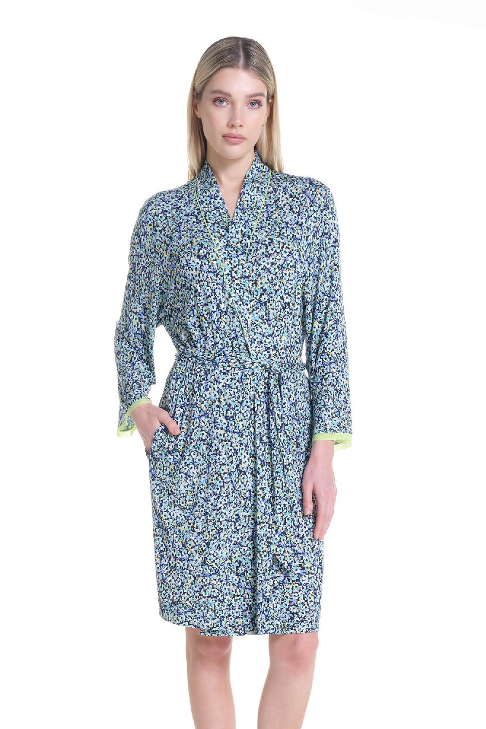 Verdiani Vestaglia Viscosa Floreale