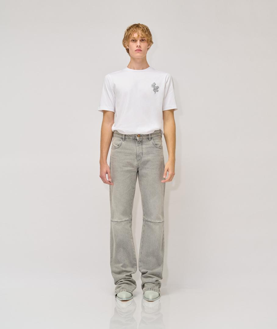 Vespa Snake Denim Pants