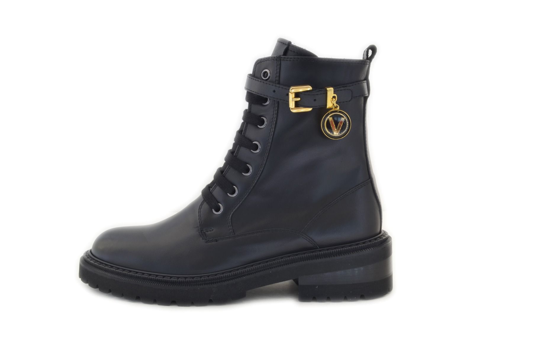 Via Roma 15 Anfibio pelle nera con ciondolo 4256 - Via Roma 15 Via Roma 15 Anfibio pelle nera con ciondolo 4256 - Via Roma 15