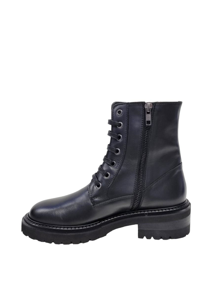 Via Roma 15 Anfibio V Oro 3422 Pelle Nera - Via Roma 15