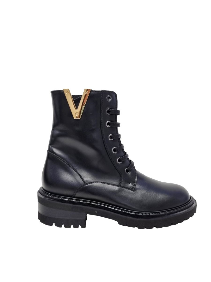 Via Roma 15 Anfibio V oro 3422 pelle nera - Via Roma 15 Via Roma 15 Anfibio V oro 3422 pelle nera - Via Roma 15