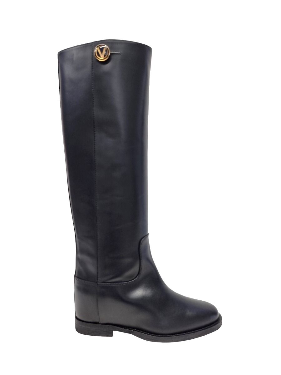 Via Roma 15 Stivale bottone v pelle nera 4254M - Via Roma 15 Via Roma 15 Stivale bottone v pelle nera 4254M - Via Roma 15