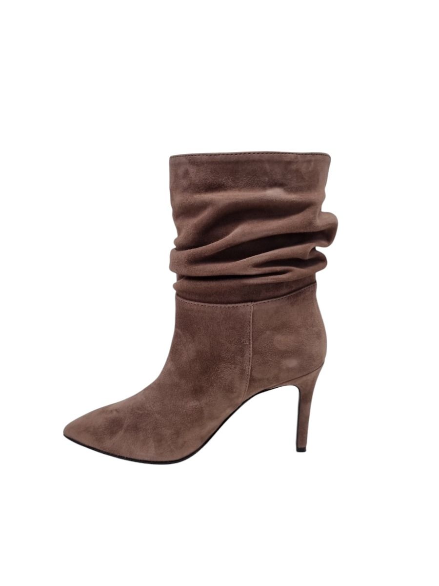 Via Roma 15 Tronchetto In Camoscio Acero Afflosciato V Oro 4340 - Via Roma 15