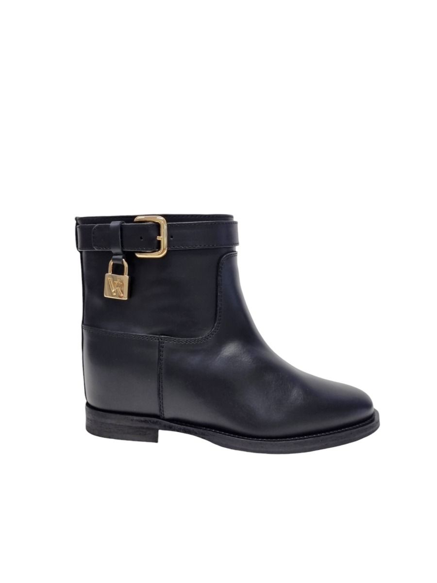 Via Roma 15 Tronchetto lucchetto vr 4015 pelle nera - Via Roma 15 Via Roma 15 Tronchetto lucchetto vr 4015 pelle nera - Via Roma 15