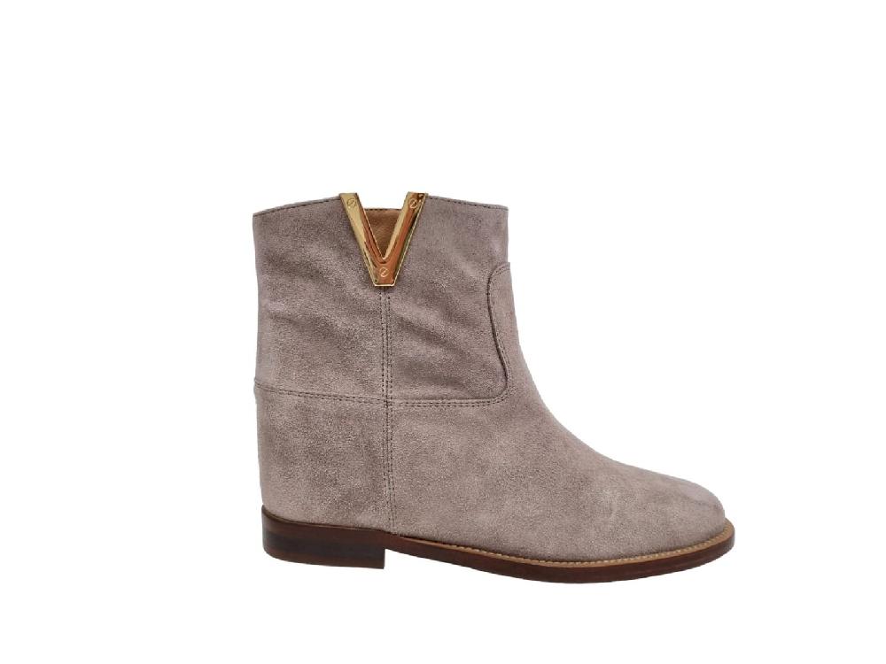 Via Roma 15 Tronchetto V oro camoscio cocco 2576 - Via Roma 15 Via Roma 15 Tronchetto V oro camoscio cocco 2576 - Via Roma 15